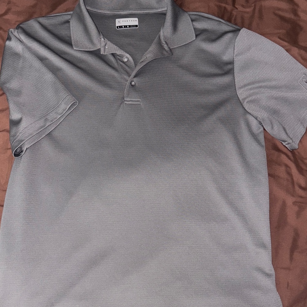 PGA Tour Men's Polo Shirt in Charcoal